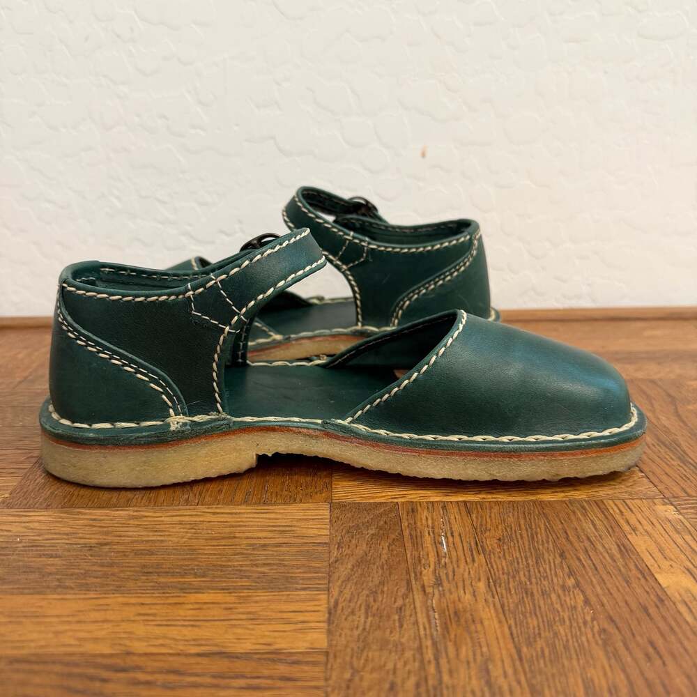 Duckfeet Mols Mary Jane Leather Shoes in Turquoise - Picture 9 of 10